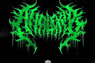 draw a death metal logo
