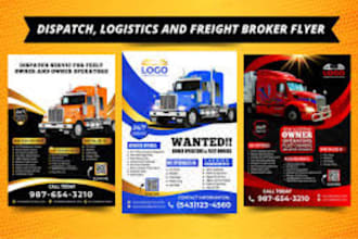 design logistics, trucking, freight broker and dispatch services for shipping