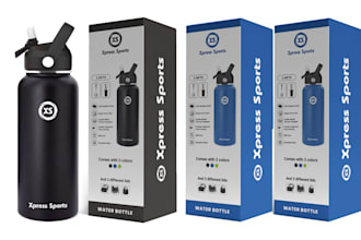 product packaging, amazon box, food cosmetics pouch mailer design, label design