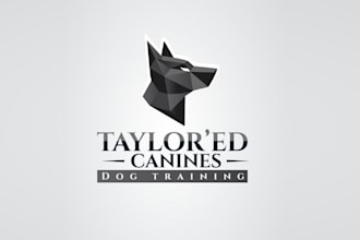 design bold creative dog training logo