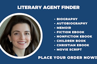 find literary agent for children story book memoir fiction and nonfiction book