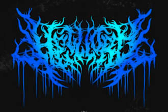 draw and design metal, death metal, slamming and brutal logo for you