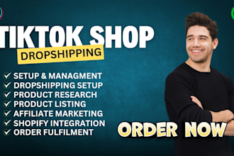 setup your tiktok shop dropshipping in the UK and USA and affiliate marketing