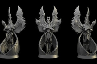 sculpt custom 3d jewelry, customized action figure, 3d coin model for printing