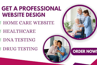 design home care website elder care dental home care medical healthcare website