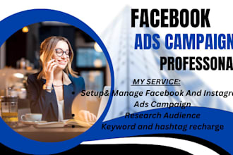 do a facebook ads campaign with a targeted audience