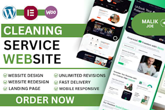 build cleaning service website with appointment cleaning booking system