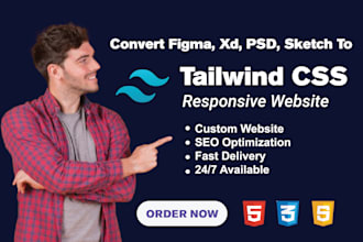 convert figma to HTML, figma to react, figma to tailwind css