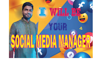 be your social media manager with graphic design skill