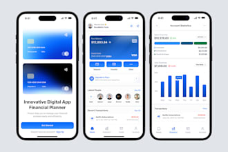develop blockchain app, crypto wallet app, trading app, bank app, cash, loan app