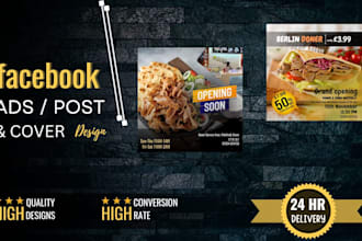design professional and high quality facebook ads post