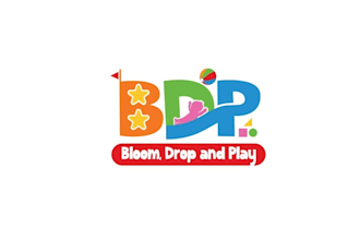 make amazing bloom drop and play wordmark logo