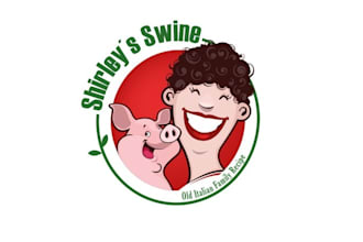 design awesome pulled pork recipe logo