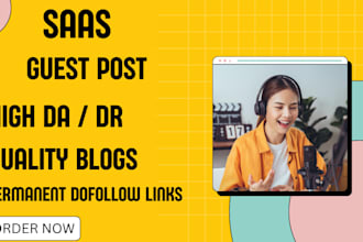 do guest post on pure saas websites with dofollow backlinks