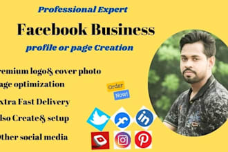 social media profile optimization or facebook, page create