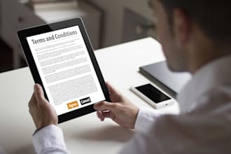 write terms and conditions privacy policy