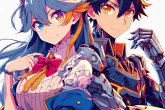 draw anime fan art for you