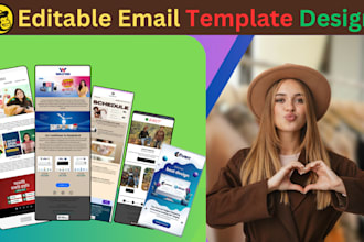 responsive mailchimp klaviyo email template design