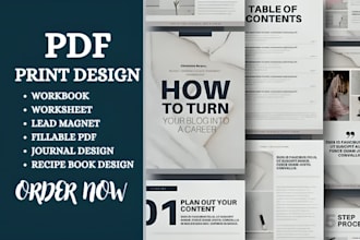 design lead magnet ebook, workbook, worksheet to accompany your course