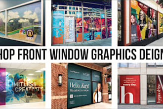 do store front, shop front and window graphics vinyl stickers