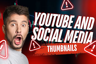 design thumbnails for your socialmedia, youtube and business