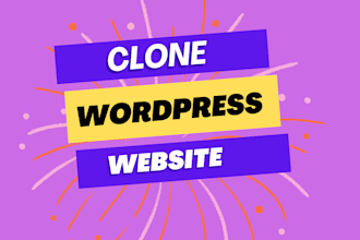 design  redesign copy clone wordpress website using elementor pro