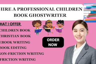 be your children story ebook writer, christian book ghostwriter kids book editor