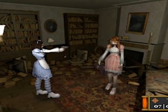 create a 2d or 3d ps1 style game for your game