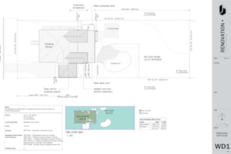 draw your site plan and plot plan for city permit