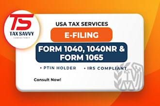 prepare and e file your form 1065, 1040nr, 5472 and 1120