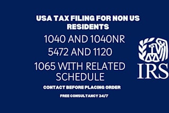 prepare and file your form 1065, 1040, 5472 and 1120