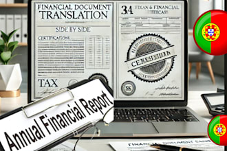 provide certified translation of financial or tax documents in portuguese