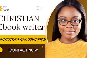 be your ebook writer christian ebook ghostwriter christian book writer for kdp