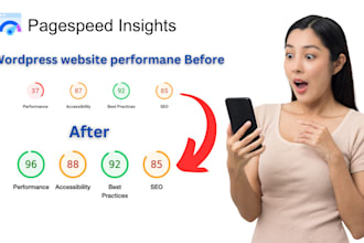 do wordpress website optimization increase pagespeed insight