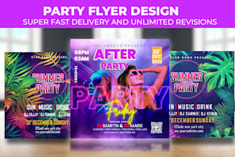 premium poster  flyer design, creative, clean captivating