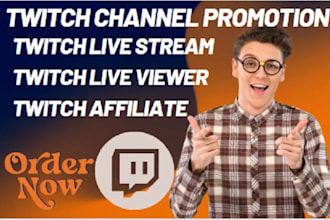 organically promote and bring the live viewers to your twitch channel