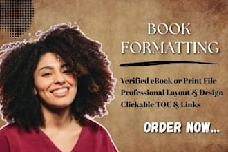 do manuscript formatting, book publishing and cover design for KDP
