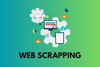 website scraping, data extraction, data collection and python scraping script