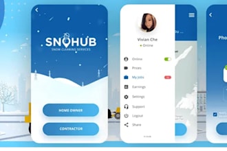 our agency will develop a snow plowing app, snow removal app for you with admin