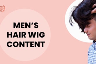 write expert SEO blog posts about male wigs and toupees