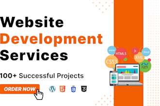 do website development as full stack web developer, frontend and backend