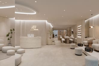 model and render commercial 3d spa, clinic, salon, barber shop interior design