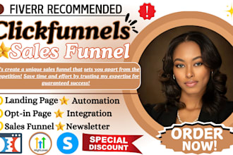 design systeme io landing pages, clickfunnels sales funnels, gohighlevel funnel