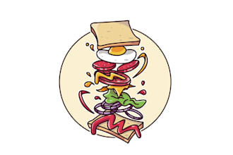 make artwork unique sandwich logo