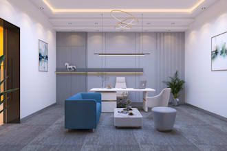 create stunning commercial office interior design renderings