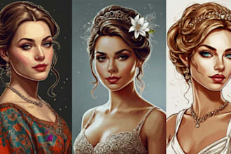 draw high quality vector portraits