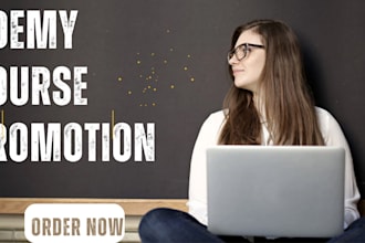 do udemy course marketing ,online course and online udemy course promotion