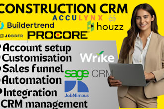 setup procore buildertrend wrike job nimbus houzz sagecrm jobber acculynx kvcore