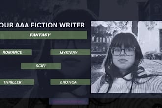 be your fiction book writer or ebook ghostwriter