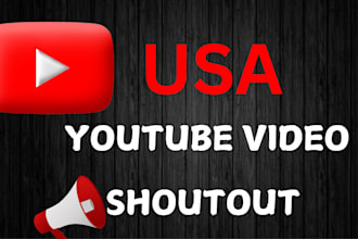do USA video shoutout and youtube channel promotion shoutout